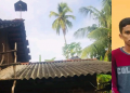 වහලය උඩ සිට අකුරු කර ‘ලංකාවේ ඉහළින් සමත් වූ’ ඈත පිටිසර දරුවාගේ දුක්බර කතාව