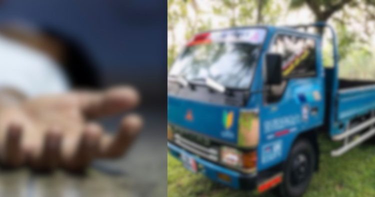 හිඟුරක්ගොඩ මාරක අනතුරක්: ධාවනය වෙමින් තිබූ ලොරියකින් බිම වැටුණු තිදරු පියෙක් ජීවිතක්ෂයට!