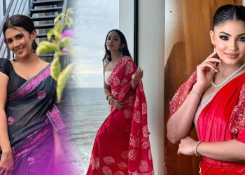 සාරියට කවුද වැඩියෙන්ම ලස්සන? ‘පිරිමි ළමයි’ තරුවල Photoshoot War එක!
