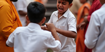 බණ ගෙදරකදී දරුවන්ගේ රණ්ඩුවක් දුරදිග යයි! 14 හැවිරිදි දරුවෙකුට දත් කැඩෙන තුරු පහරදීමක්!